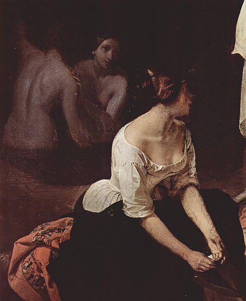 Francesco Hayez Bad der Nymphen Detail